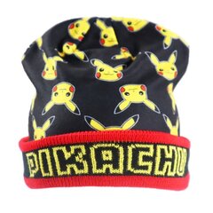 Pokemon laste müts - Pikachu цена и информация | Шапки, перчатки, шарфы для мальчиков | kaup24.ee
