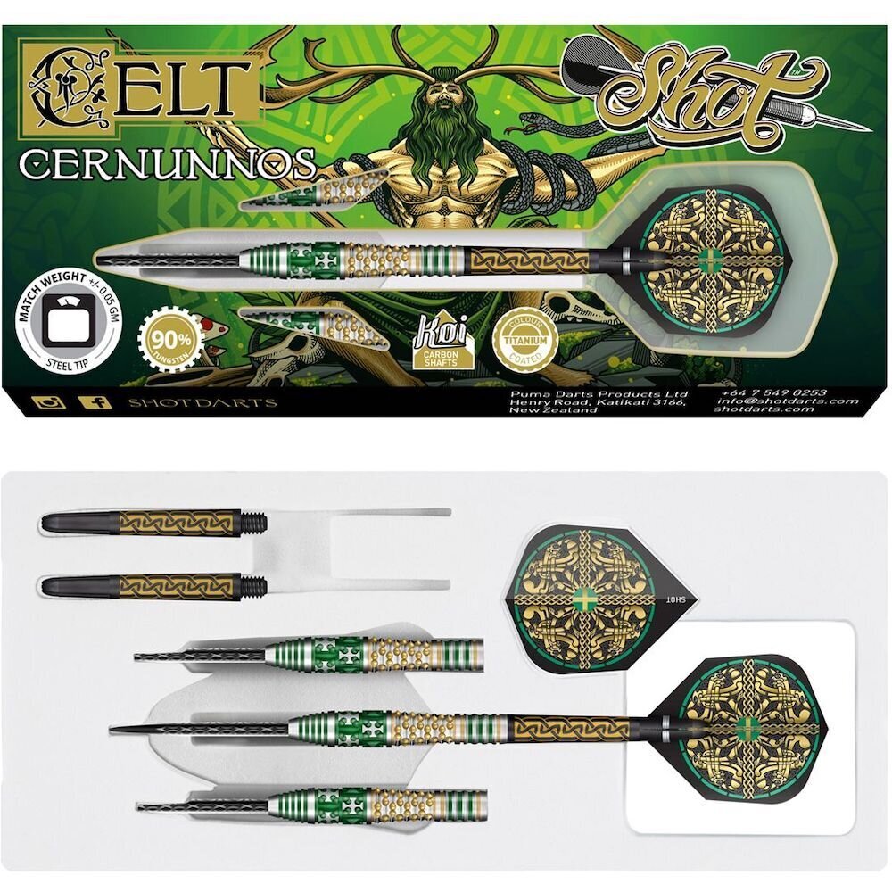 Nool Shot Celt Cernunnos, 24 g, roheline. hind ja info | Noolemängud | kaup24.ee