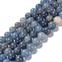 Natural Blue Aventurine helmed 6 mm. 1 niit цена и информация | Принадлежности для изготовления украшений, бисероплетения | kaup24.ee