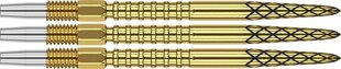 Metallist nõelad Target Swiss DS, 30 mm, kuldne värv, 3 tk. цена и информация | Дартс | kaup24.ee