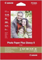 Canon fotopaber 13x18 265g Glossy 20 lehte (PP-201) hind ja info | Lisatarvikud fotoaparaatidele | kaup24.ee