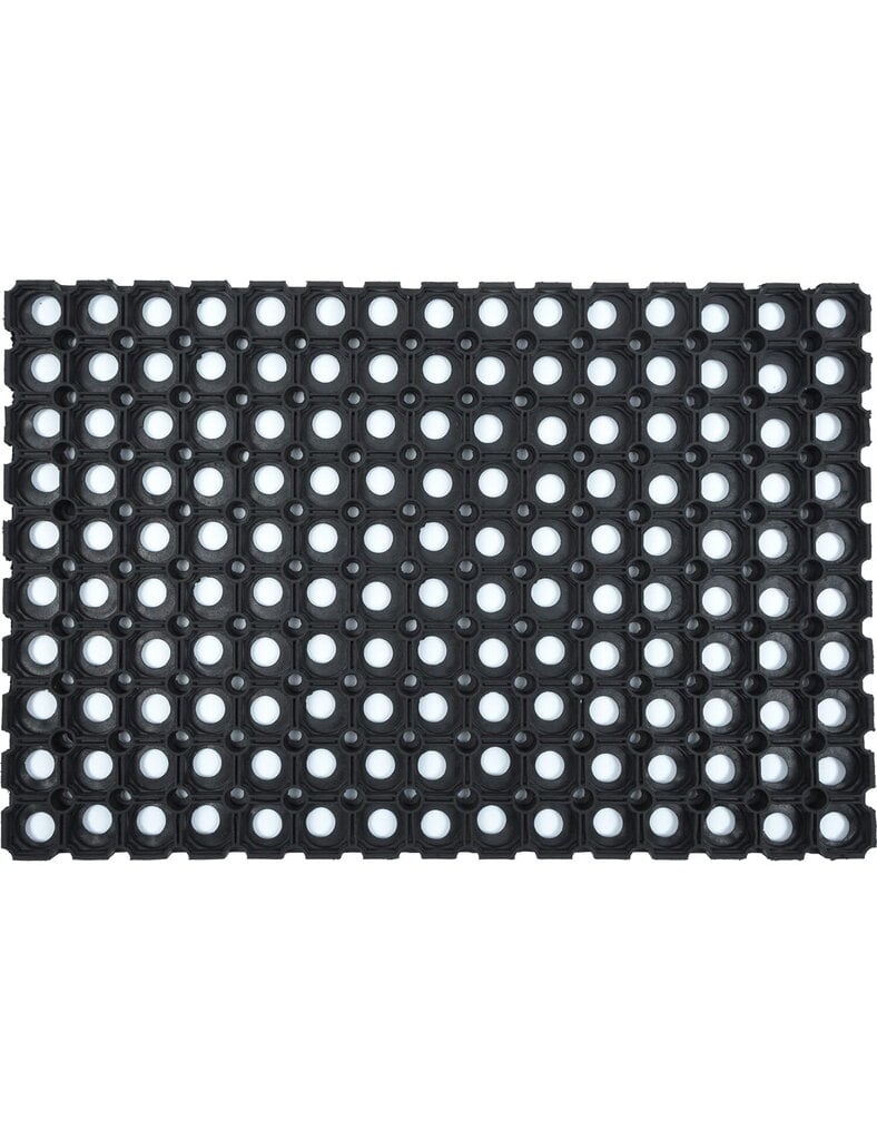 Uksematt kummi Domino 40x60cm Must 22mm hind ja info | Uksematid | kaup24.ee