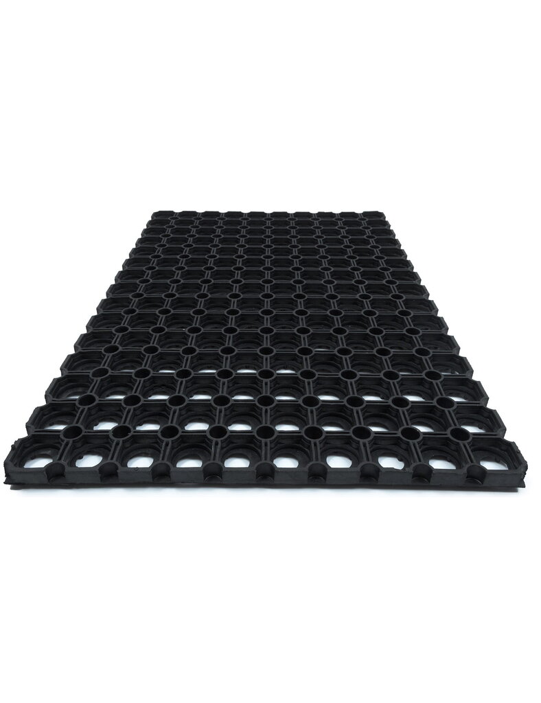 Uksematt kummi Domino 50x100cm Must 22mm hind ja info | Uksematid | kaup24.ee