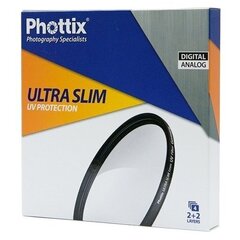 Защитный фильтр Phottix UV Ultra Slim, 55 мм цена и информация | Аксессуары для фотоаппаратов | kaup24.ee