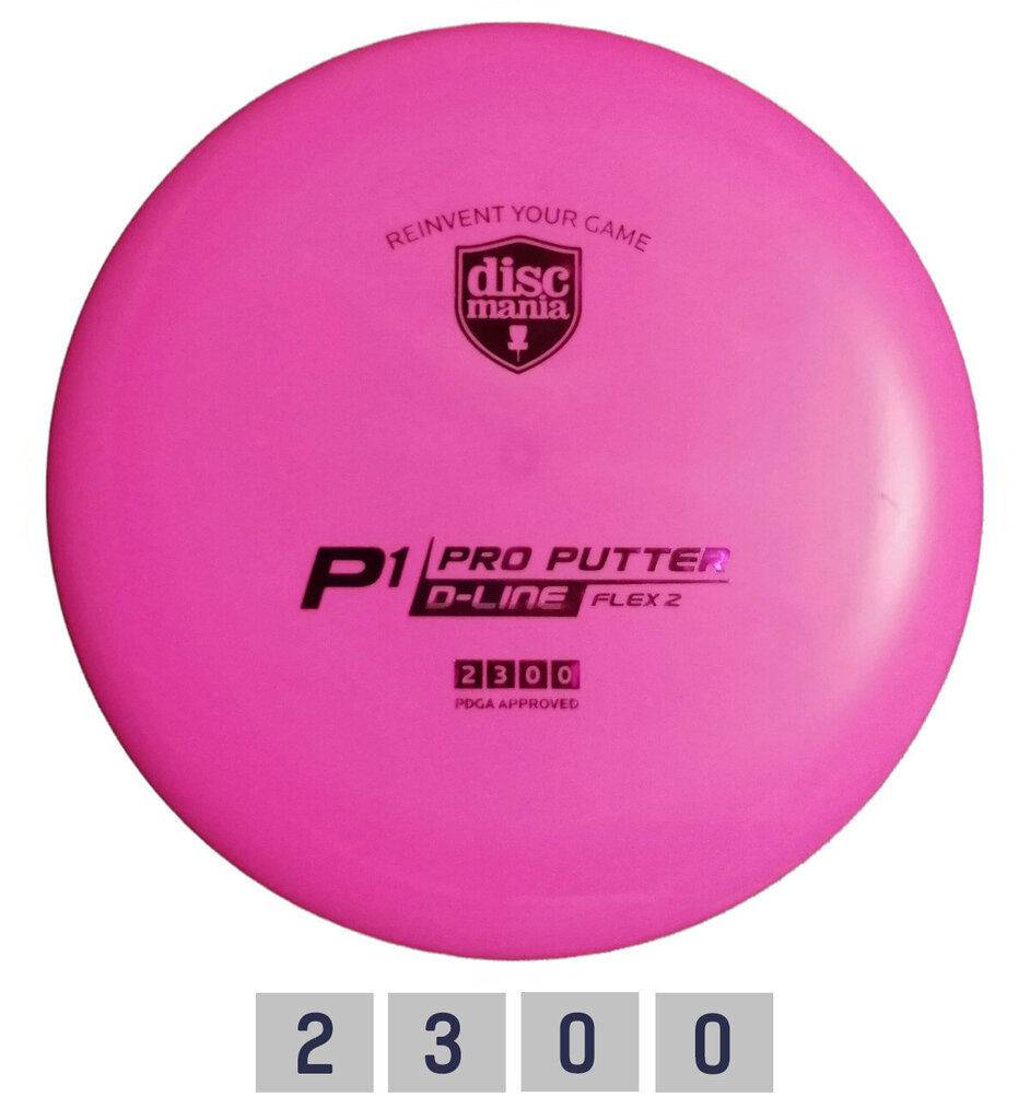 Discgolfi ketas Discmania Putter D-Line P1 Flex 2, roosa hind ja info | Discgolf | kaup24.ee