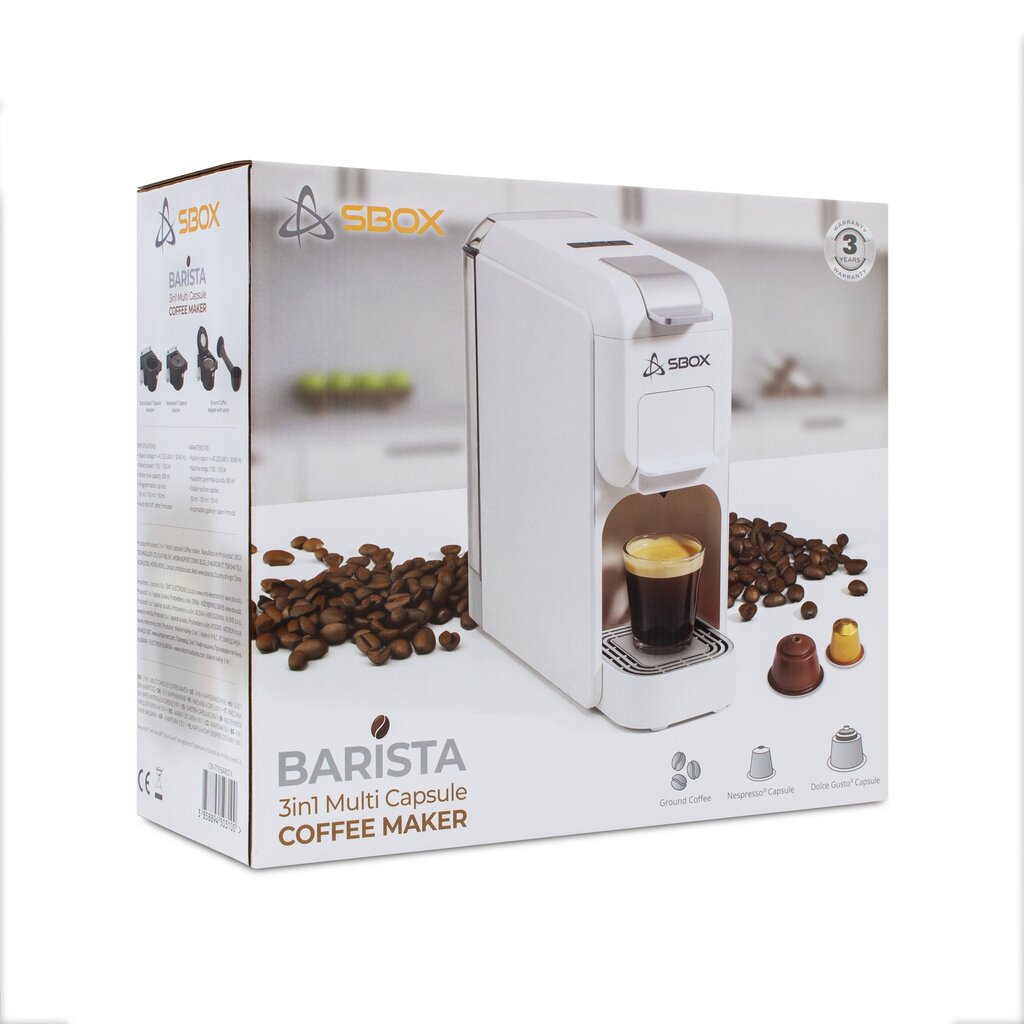 Sbox CM-719 Barista White цена и информация | Kohvimasinad | kaup24.ee