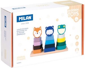 Puidust Loomatorn Milano цена и информация | Игрушки для малышей | kaup24.ee