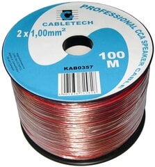 Cabletech, 2x1.0mm², 100 m hind ja info | Kaablid ja juhtmed | kaup24.ee