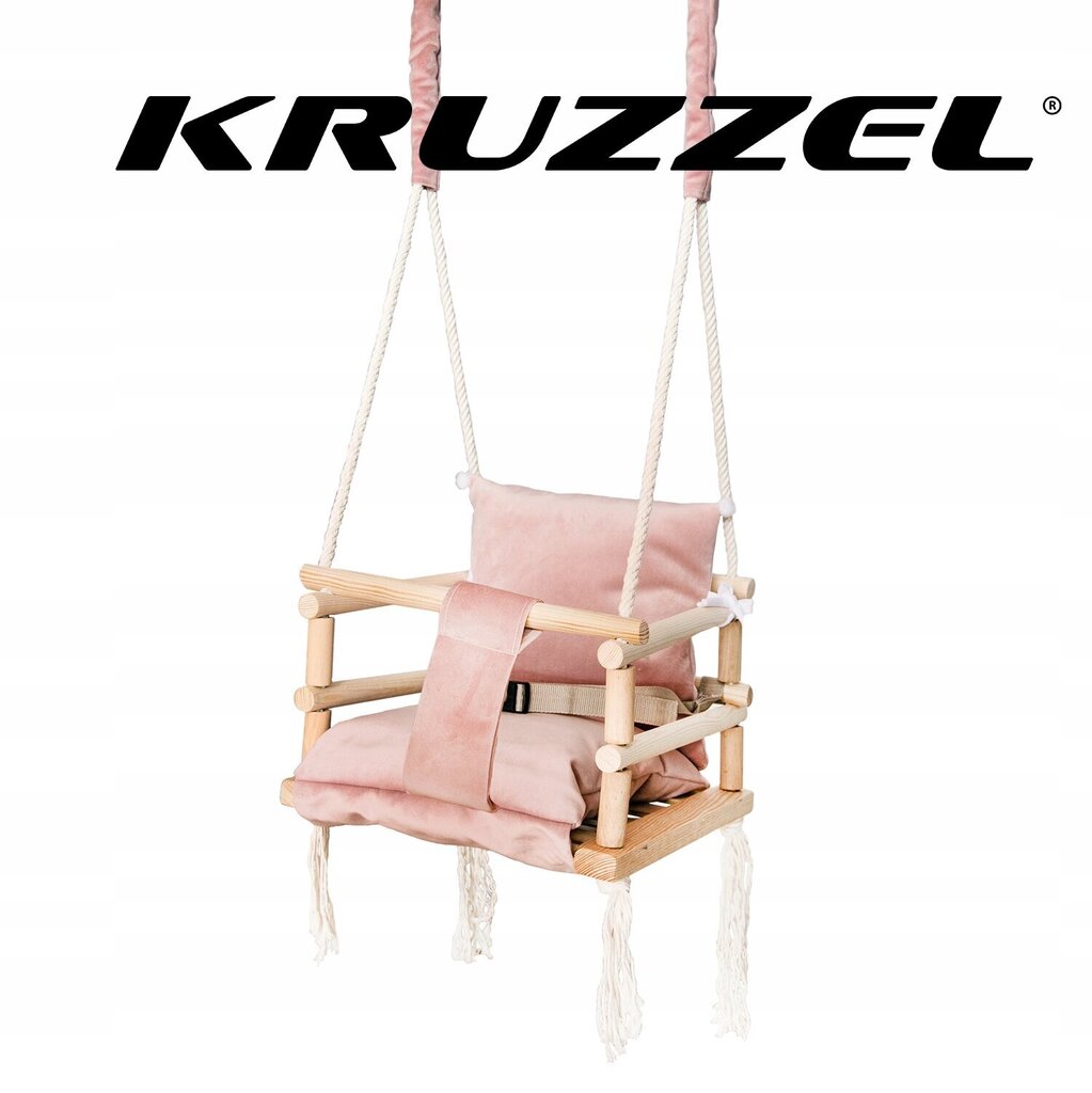 Laste kiik Kruzzel, 29x34 cm, roosa hind ja info | Kiiged | kaup24.ee