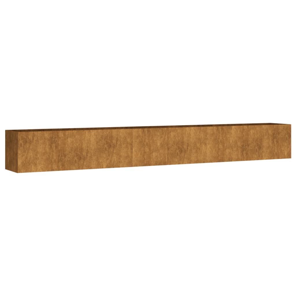 vidaXL taimekast, 360 x 40 x 40 cm, Corten-teras hind ja info | Lillekastid | kaup24.ee