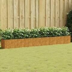 vidaXL taimekast, 360 x 40 x 40 cm, Corten-teras hind ja info | Lillekastid | kaup24.ee