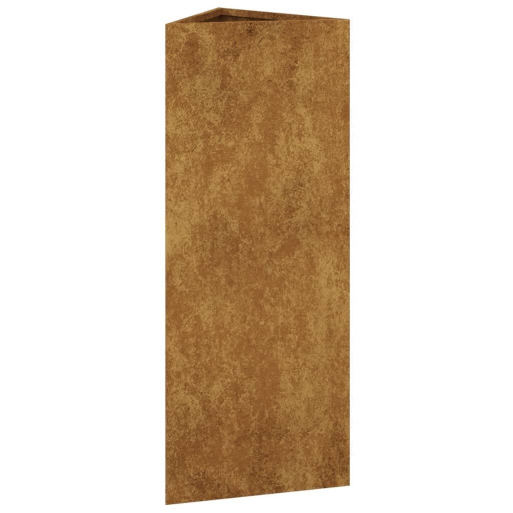 vidaXL aia taimekast, 30 x 26 x 75 cm Corten teras hind ja info | Lillekastid | kaup24.ee