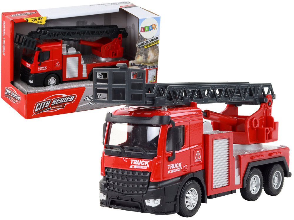 Tuletõrjeauto koos sissetõmmatava redeliga hind ja info | Poiste mänguasjad | kaup24.ee