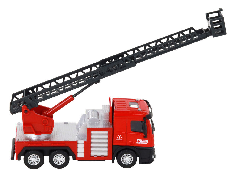 Tuletõrjeauto koos sissetõmmatava redeliga hind ja info | Poiste mänguasjad | kaup24.ee