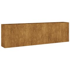 vidaXL taimekast, 280 x 40 x 80 cm, Corten-teras цена и информация | Ящики для цветов | kaup24.ee