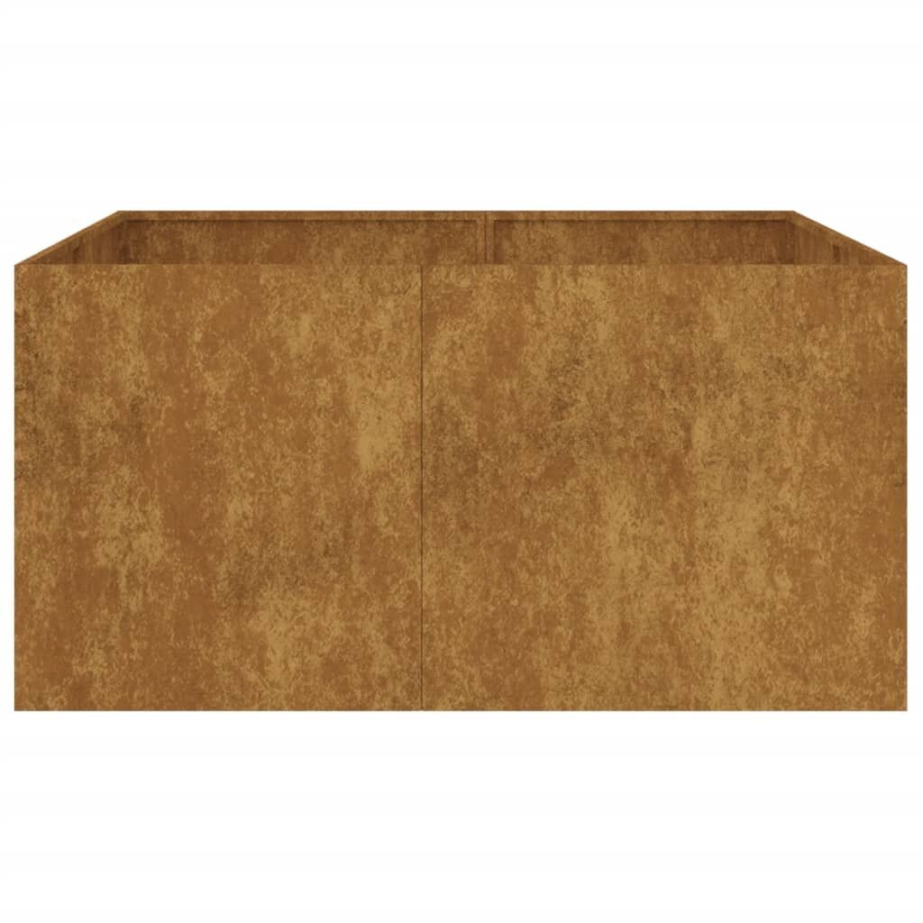 vidaXL taimekast, 80 x 80 x 40 cm, Corten teras hind ja info | Lillekastid | kaup24.ee