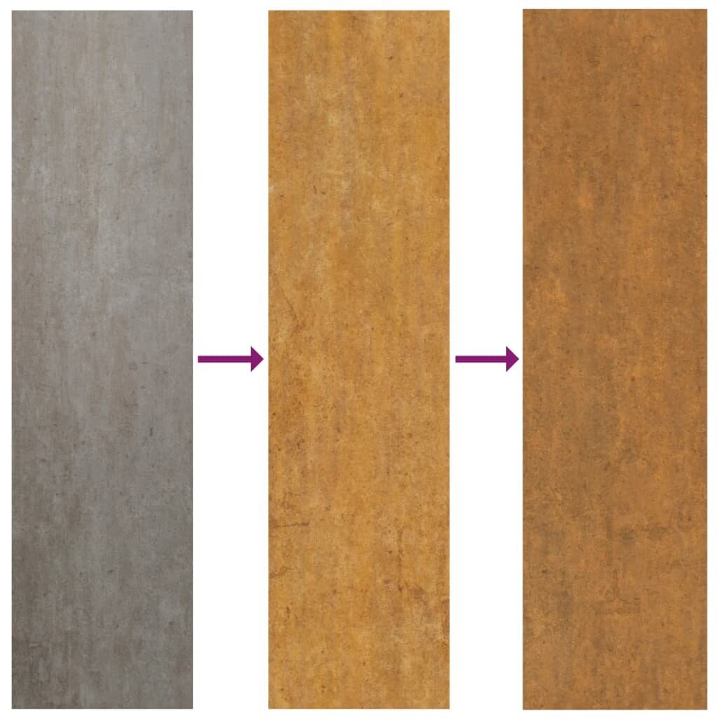 vidaXL taimekast, 120 x 40 x 80 cm, Corten-teras hind ja info | Lillekastid | kaup24.ee