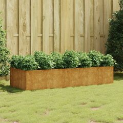 vidaXL taimekast, 200 x 80 x 40 cm, Corten-teras цена и информация | Ящики для цветов | kaup24.ee