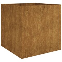 vidaXL taimekast, 80 x 80 x 80 cm, Corten teras hind ja info | Lillekastid | kaup24.ee