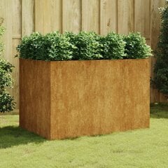 vidaXL taimekast, 120 x 80 x 80 cm, Corten-teras hind ja info | Lillekastid | kaup24.ee