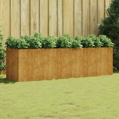 vidaXL taimekast, 280 x 80 x 80 cm, Corten-teras hind ja info | Lillekastid | kaup24.ee