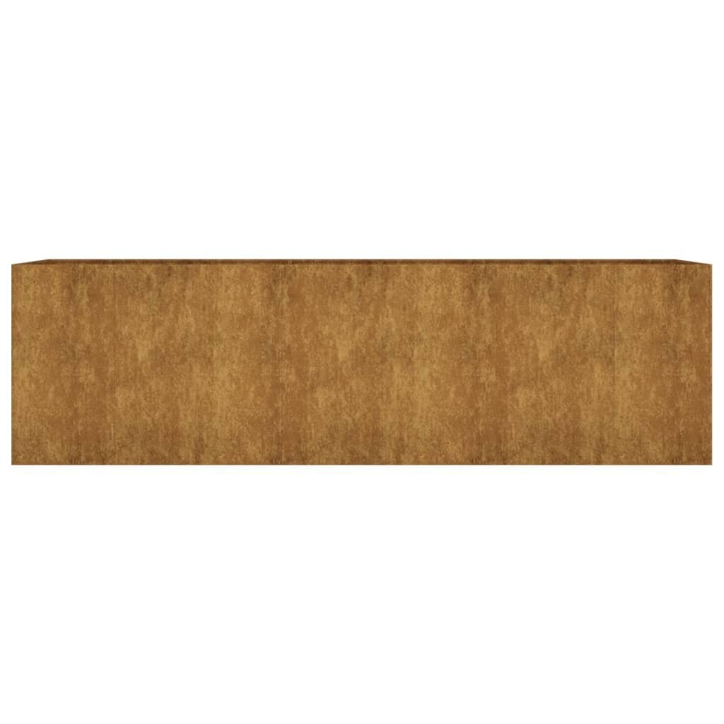 vidaXL taimekast, 280 x 80 x 80 cm, Corten-teras hind ja info | Lillekastid | kaup24.ee