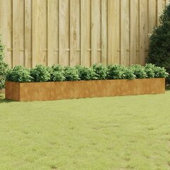 vidaXL taimekast, 360 x 80 x 40 cm, Corten-teras hind ja info | Lillekastid | kaup24.ee