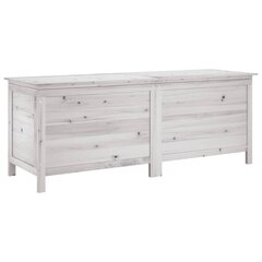 vidaXL aia hoiukast, valge, 150 x 50 x 56,5 cm, nulupuit цена и информация | Уличные контейнеры, контейнеры для компоста | kaup24.ee