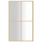 vidaXL dušinurga sein, läbipaistev ESG-klaas, kuldne, 118 x 195 cm hind ja info | Dušikabiinide uksed ja seinad | kaup24.ee