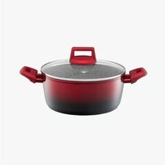 Ambition alumiiniumist kaanega pott Ombre Red 28 cm, 6,7 l цена и информация | Кастрюли, скороварки | kaup24.ee