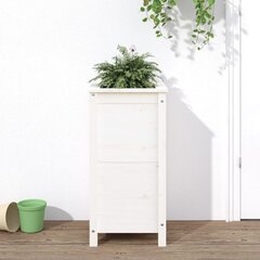 vidaXL taimekast, valge, 40x40x78 cm, männipuit hind ja info | Lillekastid | kaup24.ee