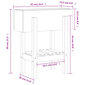 vidaXL aia taimekast, 62 x 30 x 69 cm цена и информация | Lillekastid | kaup24.ee