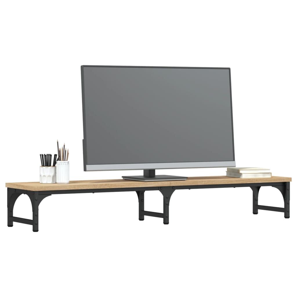 vidaXL monitorialus, Sonoma tamm, 105x23x15,5 cm hind ja info | Monitori hoidjad | kaup24.ee