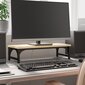 vidaXL monitorialus, Sonoma tamm, 55x23x14 cm, tehispuit hind ja info | Monitori hoidjad | kaup24.ee