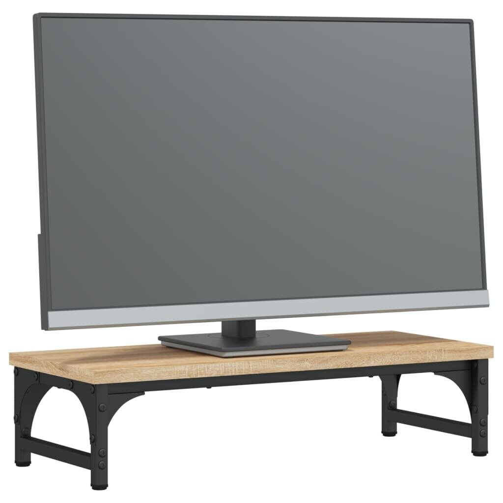 vidaXL monitorialus, Sonoma tamm, 55x23x14 cm цена и информация | Monitori hoidjad | kaup24.ee