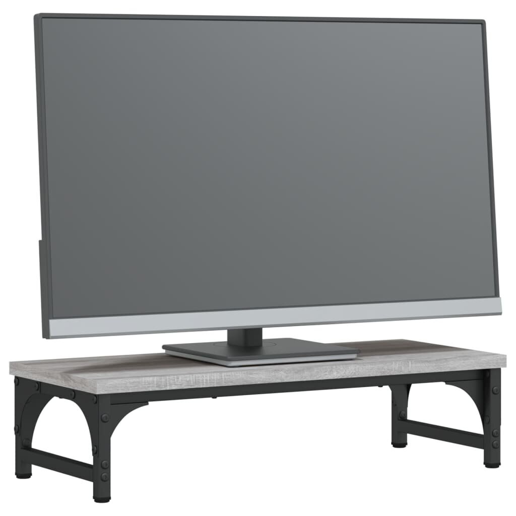 vidaXL monitorialus, hall Sonoma tamm, 55x23x14 cm цена и информация | Monitori hoidjad | kaup24.ee