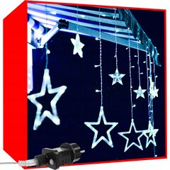 LED-jääpurikad ja -tähed, 138 LED-i, 5,4 m, külm valge hind ja info | Jõulutuled | kaup24.ee