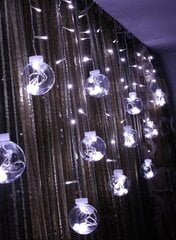 LED-tuled, 108 LED, 5,4 m, külm valge цена и информация | Гирлянды | kaup24.ee
