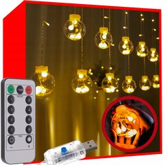 LED-tuled, 108 LED, 5,4 m, soe valge цена и информация | Гирлянды | kaup24.ee