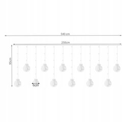LED-tuled, 108 LED, 5,4 m, soe valge hind ja info | Jõulutuled | kaup24.ee