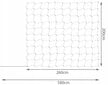 LED-tuled Network, 160 LED-i, 5,8 m, külm valge цена и информация | Jõulutuled | kaup24.ee