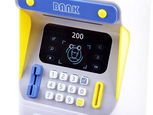 Детский банкомат - копилка - синий цена и информация | Оригинальные копилки | kaup24.ee