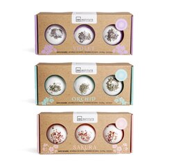 Vannipallide komplekt IDC Institute Zen Bath Bombs Trio Dried Flowers, 3 x 100 gr цена и информация | Масла, гели для душа | kaup24.ee