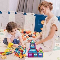 Развивающий набор магнитных блоков 106 шт. цена и информация | Развивающие игрушки | kaup24.ee