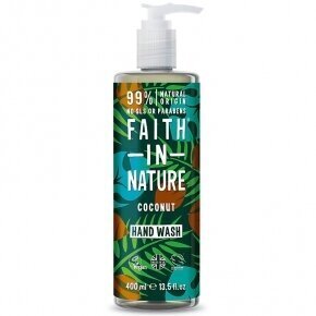 Vedelseep kätele Coconut Faith in Nature Hand Wash, 400 ml цена и информация | Seebid | kaup24.ee