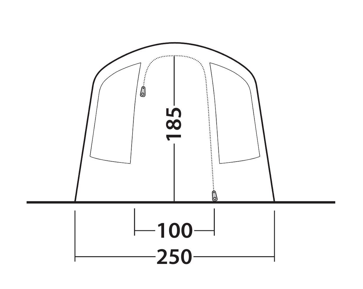 Telk Outwell Sunhill 3 Air, sinine hind ja info | Telgid | kaup24.ee