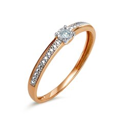 Золотое кольцо с бриллиантами цена и информация | Кольца | kaup24.ee