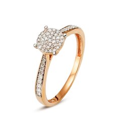 Золотое кольцо с бриллиантами цена и информация | Кольцо | kaup24.ee