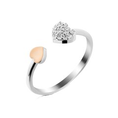 Кольцо из позолоченного серебра с цирконами цена и информация | Кольцо | kaup24.ee