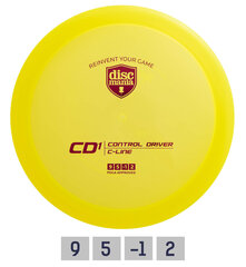 Discgolfi ketas Discmania C-Line CD1, kollane hind ja info | Discgolf | kaup24.ee